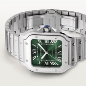 Unworn Santos, Stainless Steel, 41.9mm x 35.1mm, Ref# WSSA0061, with box