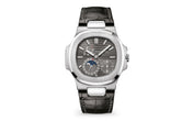 Nautilus Date, Moon Phases Watch, 18k White Gold, 40mm, Ref# 5712G-001