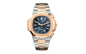 Nautilus Flyback Chronograph, Date Watch, 18k Rose Gold and Stainless Steel, 40,5 mm, Ref# 5980/1AR-001