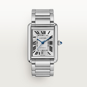Unworn Tank Must, Extra-large Stainless Steel, 41mm x 31mm, Ref# WSTA0053, with box