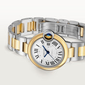 Unworn Ballon Bleu, Stainless Steel and 18k Yellow Gold, 36mm, Ladies, Ref# W2BB0038, with box