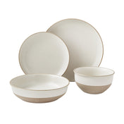 Better Homes & Gardens Marrs White Stoneware 16-Piece Dinnerware Set
