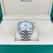 Datejust 41 Oystersteel and 18K White Gold 41 mm White Dial, Ref# 126334-0010