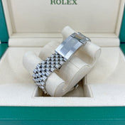 Datejust 41 Oystersteel and 18K White Gold 41 mm White Dial, Ref# 126334-0010