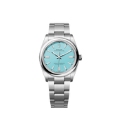 Oyster Perpetual 36, Turquoise blue dial, 36mm, Oystersteel Ref# 126000-0006