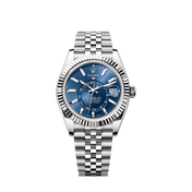 Sky-Dweller, 42mm, Oystersteel and 18k White Gold, Blue, Jubilee, Ref# 336934-0006