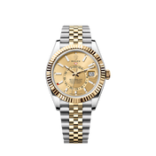 Sky-Dweller, 42mm, Oystersteel and 18k Yellow Gold, Champagne, Jubilee,Ref# 336933-0002