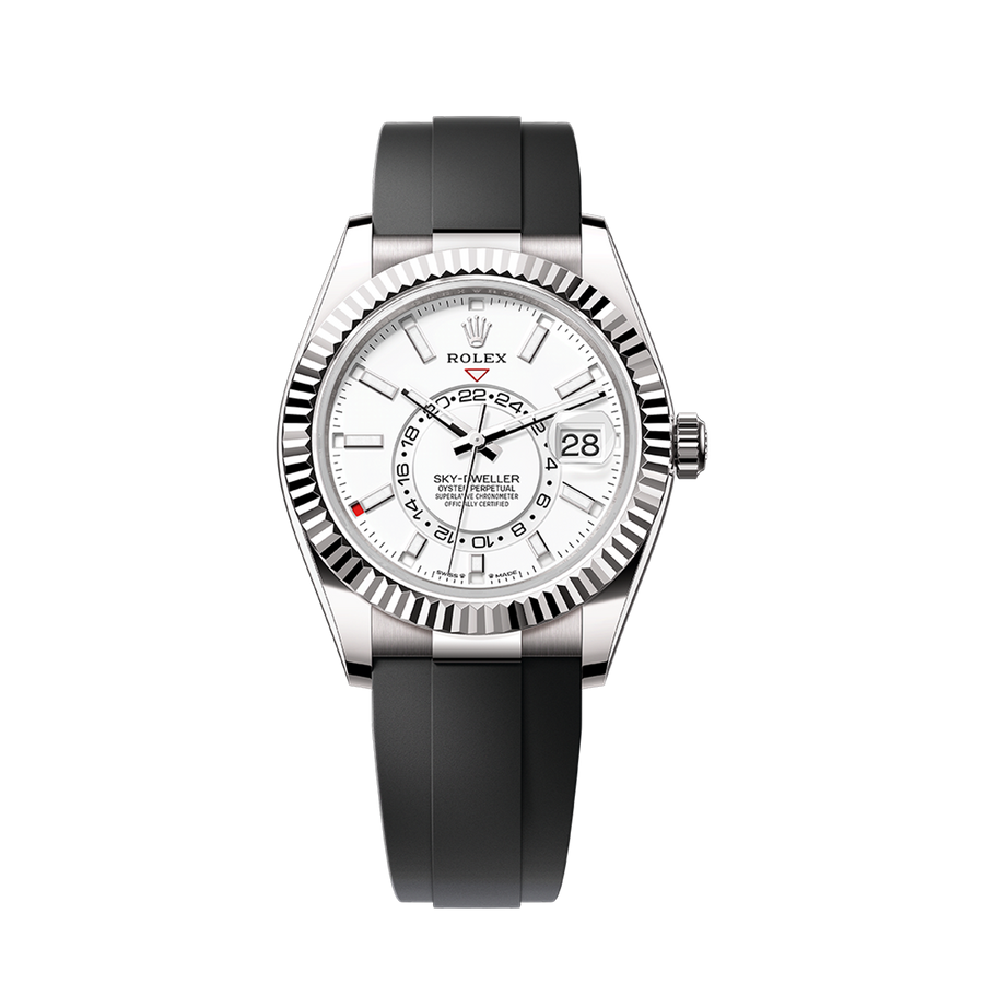Sky-Dweller, 42mm, 18k White Gold, Ref# 336239-0003