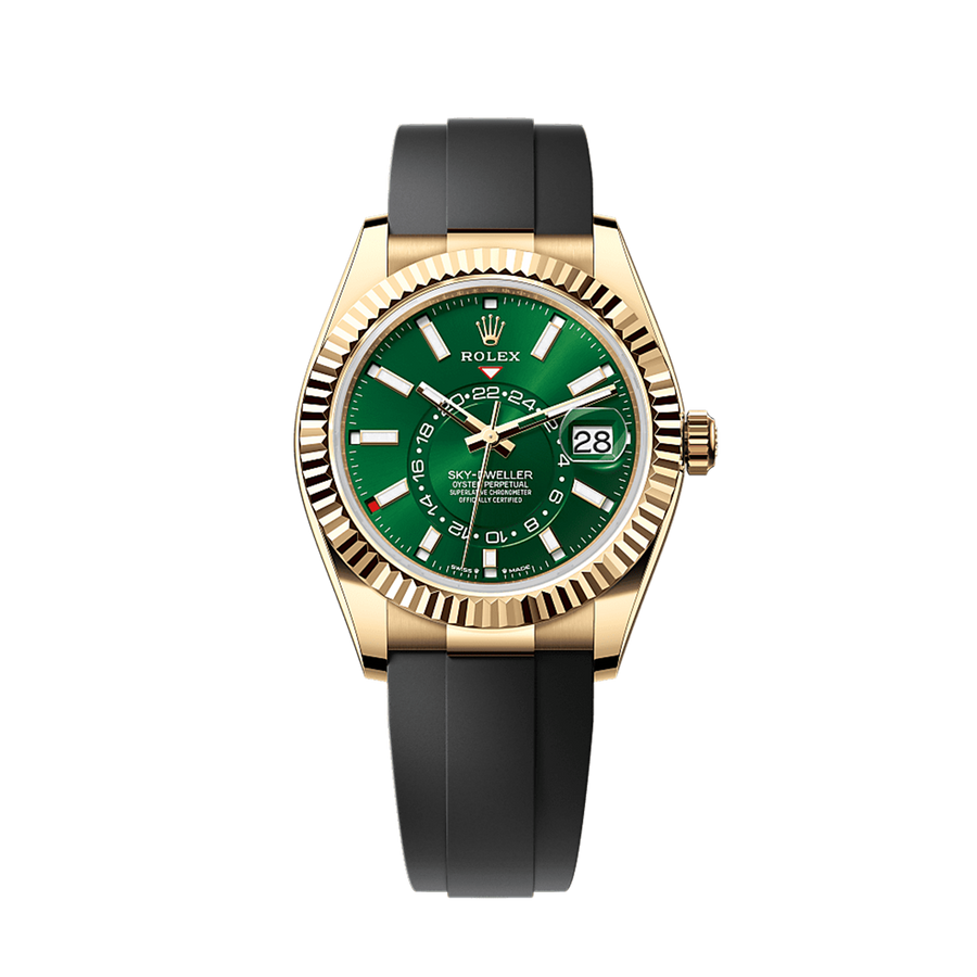 Unworn 2025, Sky-Dweller, 42mm, 18k Yellow Gold, Ref# 336238-0004, with box