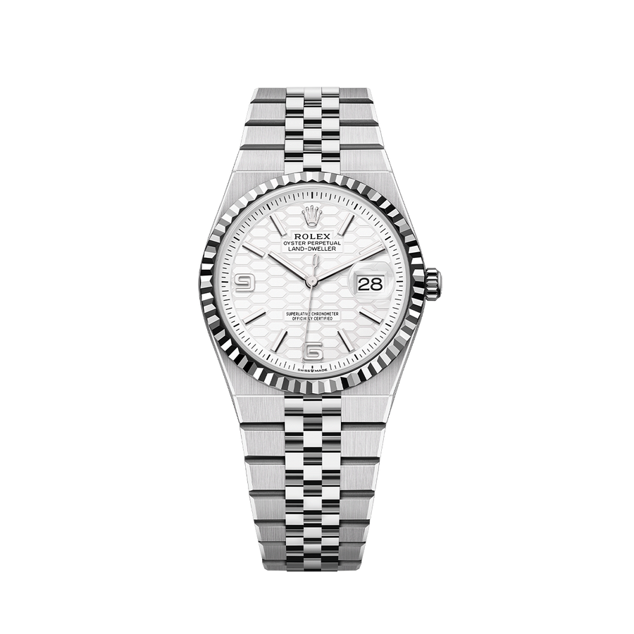 Land-Dweller 36mm Oystersteel & White Gold M127234-0001
