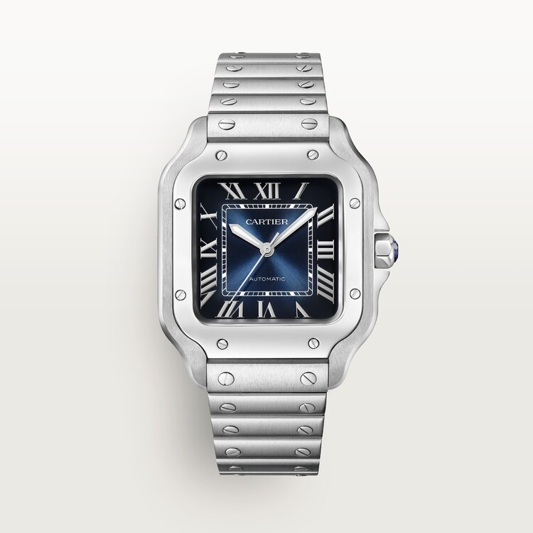 Unworn Santos, Stainless Steel, 35.1mm, Ref# WSSA0063, with box