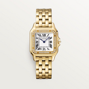 Unworn Panthère Medium, 18k Yellow Gold, Diamonds, 27mm x 36mm, Ref# WJPN0016, with box