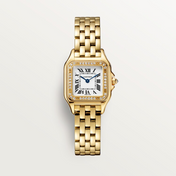 Unworn Panthère Small, 18k Yellow Gold, Diamonds, 22mm x 30mm, Ref# WJPN0067, with box