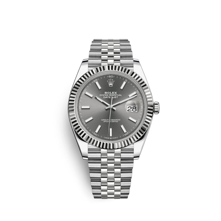 Datejust 41, Stainless Steel and 18k White Gold, 41mm, Ref# 126334-0014