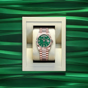 Day-Date 36, 18k Everose Gold with Diamond-set, 36mm, Ref# 128235-0068