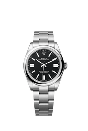 Unworn 2025, Oyster Perpetual, Oystersteel 41mm, Black dial, Domed Oyster, Ref# 134300-0008, with box