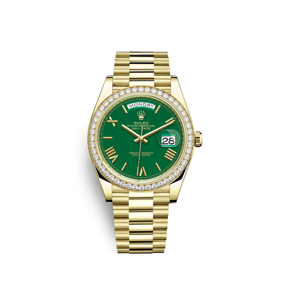 Day-Date, 40mm, 18k Yellow Gold and Diamonds, Ref# 228348rbr-0040