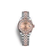 Lady-Datejust 28, Oystersteel and 18k Everose Gold, Ref# 279171-0023