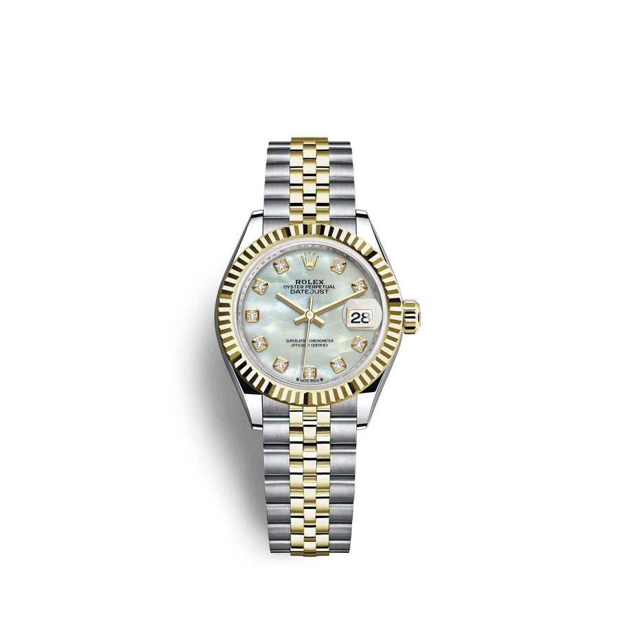 Lady-Datejust 28, Oystersteel and 18k Yellow Gold, Ref# 279173-0013