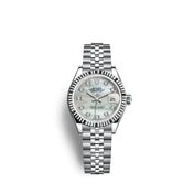 Lady-Datejust 28, Oystersteel and 18k White Gold, Ref# 279174-0009