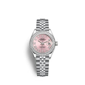Lady-Datejust 28, Oystersteel and 18k White Gold, Ref# 279384RBR-0005