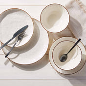 Better Homes & Gardens Murphy Cream Stoneware 12-Piece Dinnerware Set