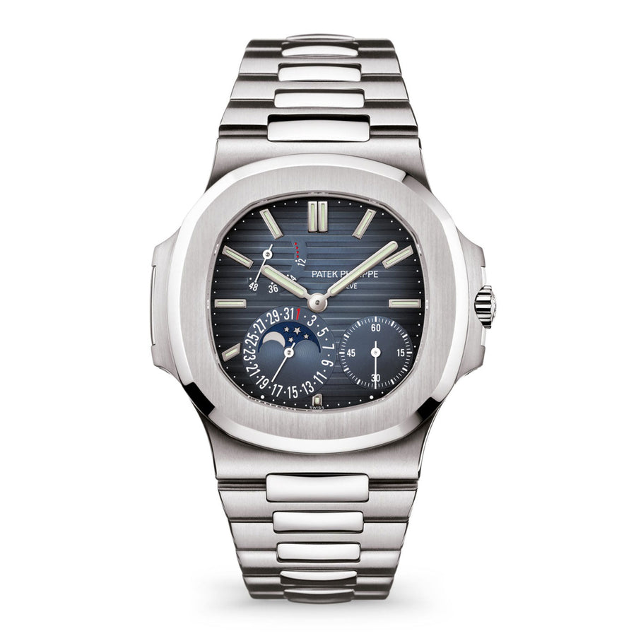 Nautilus Date, Moon Phases Watch, Stainless Steel, 40mm, Ref# 5712/1A-001