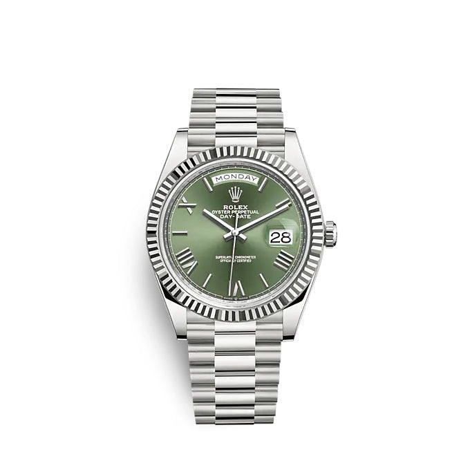 Day-Date 40 White gold Ref# 228239-0033