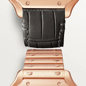 Unworn Santos, 18k Rose Gold, 35.1mm, Ref# WGSA0031, with box