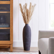 Better Homes & Gardens Black Textured Ceramic Floor Vase, 24 in