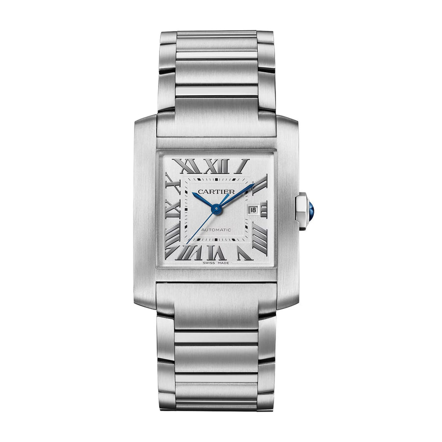 Unworn Tank Francaise, Medium Stainless Steel, 32mm x 27mm, Ref# WSTA0074, with box
