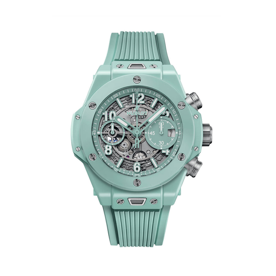 Unworn Big Bang Unico Mint Green Ceramic 42, 441.GS.5221.RX, with box