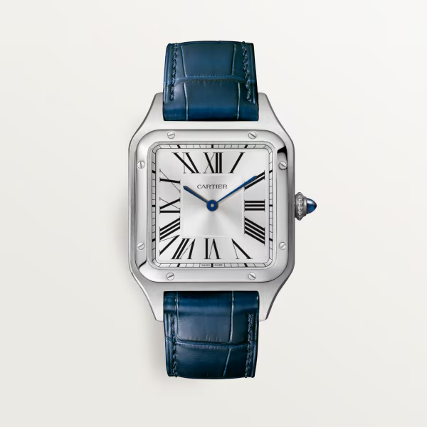 Unworn Santos Dumont, Stainless Steel, 43.5mm x 31.4mm, Ref# WSSA0022, with box