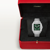 Unworn Santos, Stainless Steel, 41.9mm x 35.1mm, Ref# WSSA0061, with box