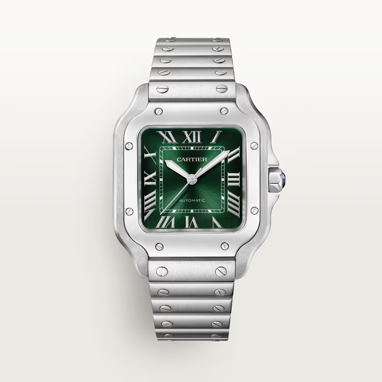 Unworn Santos, Stainless Steel, 41.9mm x 35.1mm, Ref# WSSA0061, with box