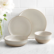 Better Homes & Gardens Marrs White Stoneware 16-Piece Dinnerware Set