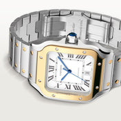 Unworn Santos, Stainless Steel and 18k Yellow Gold, 39.8mm, Ref# W2SA0009, with box