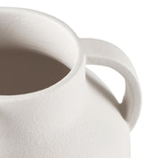 Better Homes & Gardens White Handled Ceramic Vase, 9.8 in