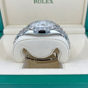 Datejust 41 Oystersteel and 18K White Gold 41 mm White Dial, Ref# 126334-0010
