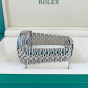 Datejust 41 Oystersteel and 18K White Gold 41 mm White Dial, Ref# 126334-0010