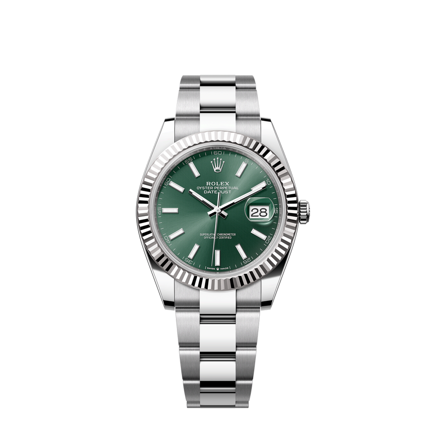 Datejust 41mm, Oystersteel and 18k White Gold, Ref# 126334-0027