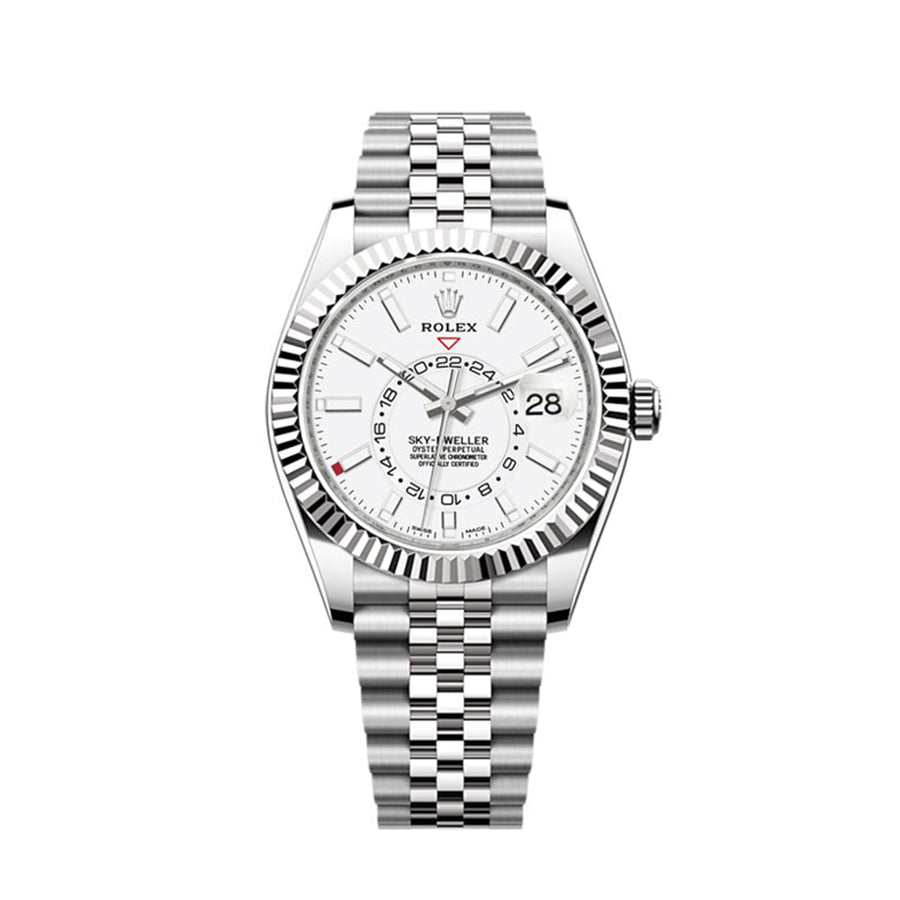 Sky-Dweller 42mm, Oystersteel and 18k White Gold, Ref# 326934-0002