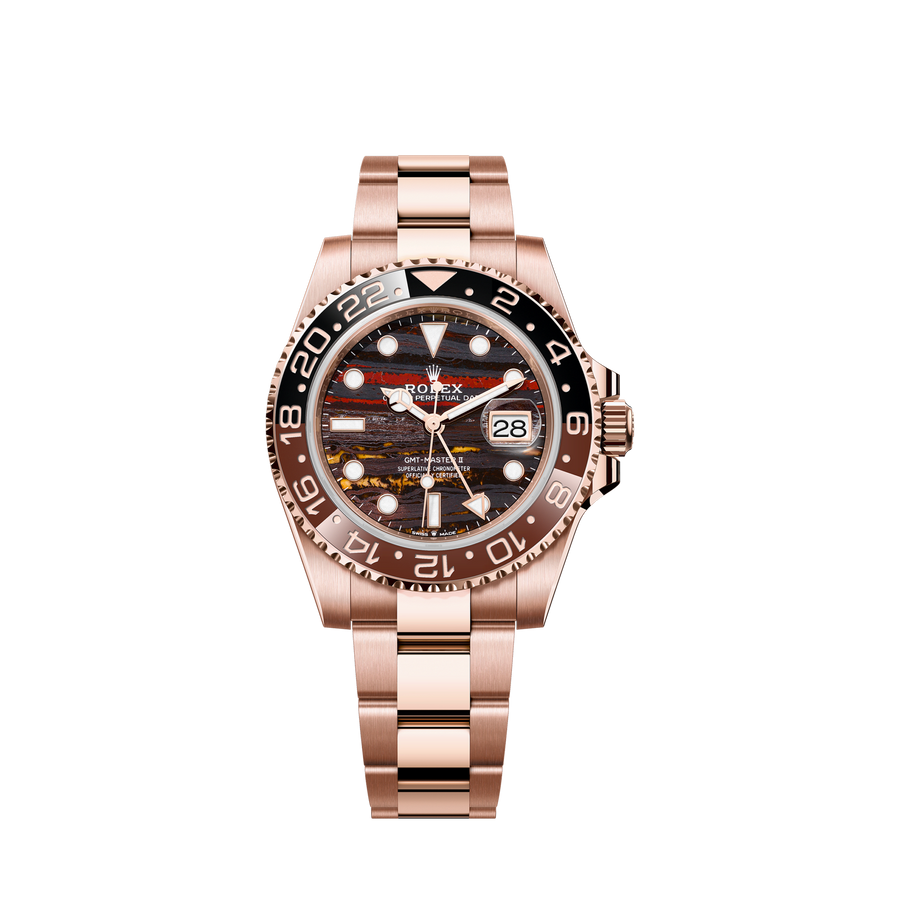Unworn 2025, GMT-Master II, 18k Everose gold, 40mm, Ref# 126715chnr-0002, with box