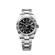 Sky-Dweller, 42mm, Oystersteel and 18k White Gold, Black, Oyster, Ref# 336934-0007