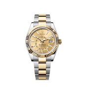 Sky-Dweller, 42mm, Oystersteel and 18k Yellow Gold, Champagne, Oyster, Ref# 336933-0001