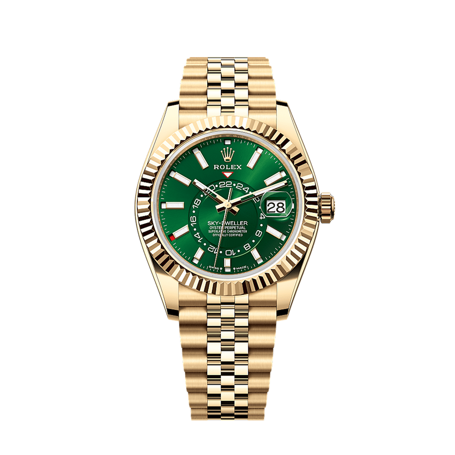 Unworn 2025, Sky-Dweller, 42mm, 18k Yellow Gold, Ref# 336938-0008, with box