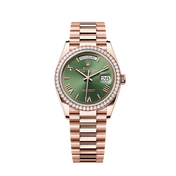 Unworn 2025, Day-Date 36, 18k Everose Gold and Diamond-set, 36mm, Ref# 128345rbr-0085, with box
