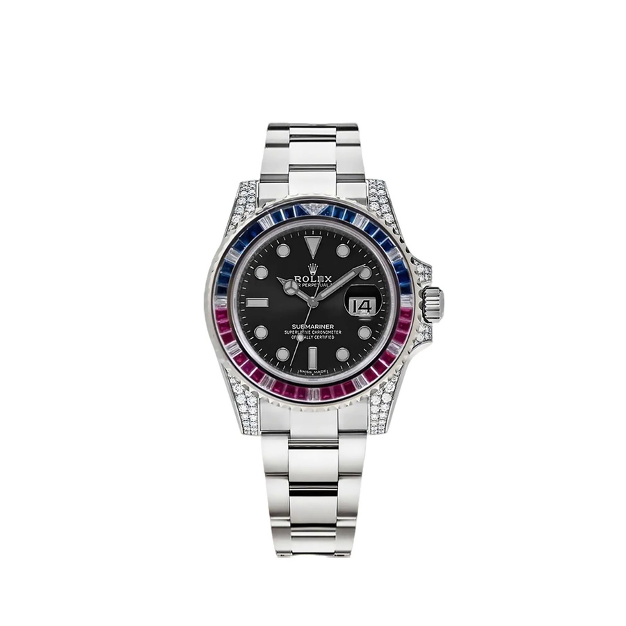 Submariner Silver Blue/Red Diamond, 40mm