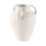 Better Homes & Gardens White Handled Ceramic Vase, 9.8 in