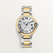 Unworn Ballon Bleu, Stainless Steel and 18k Yellow Gold, 36mm, Ladies, Ref# W2BB0038, with box